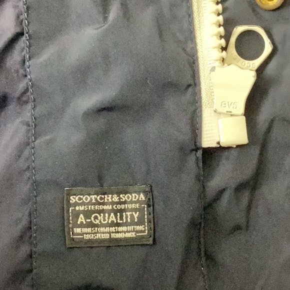 Scotch & Soda Men’s Large Full Zip Navy Blue Lightweight Jacket. - Picture 12 of 16